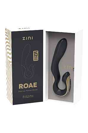 Вибратор-кролик Zini Roae черно-золотой, 19.5 х 3.5 см Sex Aura Киев