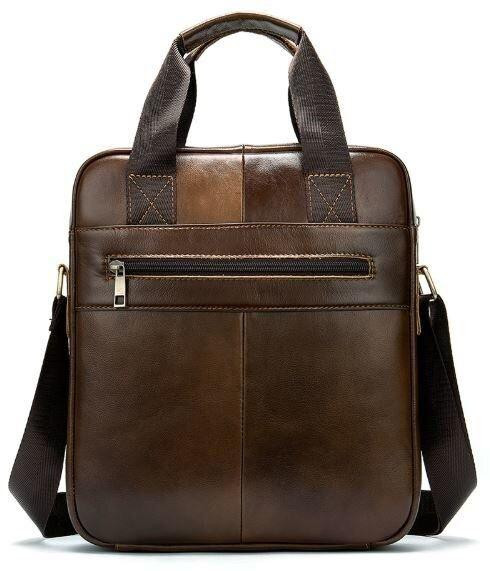 Ділова чоловіча сумка шкіряна Коричнева (Vintage) Київ - фото 12