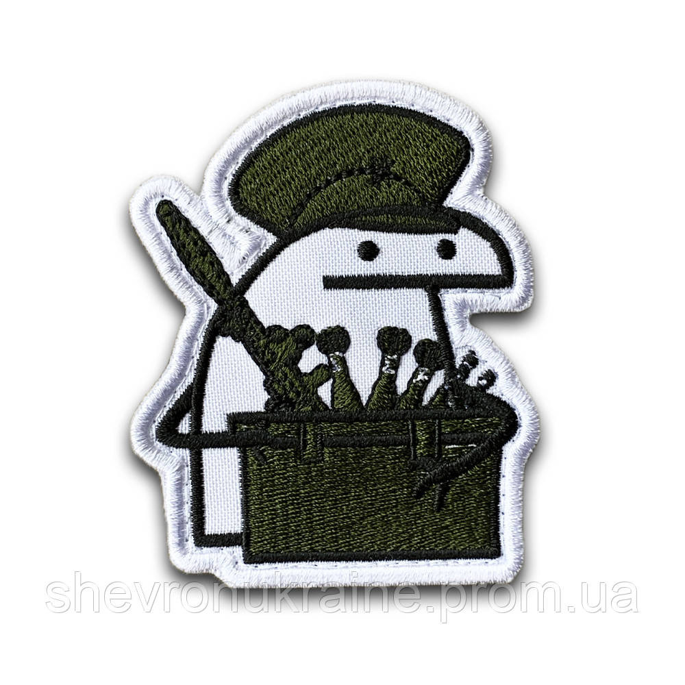Шеврон флорк артиллерист (Форма контурная. На липучке) Размер 8x6.5см Киев - изображение 8