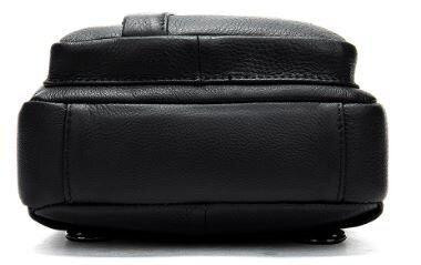 Сумка мужская из кожи через плечо Vintage 14784 Черная Киев - изображение 8