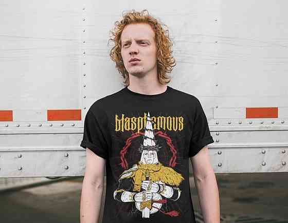 Футболка для хлопчика з аніме принтом Бласпхемоус Гаме Овер Відео оверсайз (зріст від 165 до 180) Чорний AnimeJ0853m Дніпро