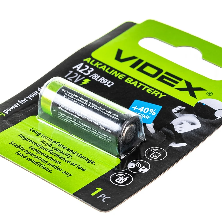 Батарейка Videx A23 12V для пультов и электроники Киев - изображение 2