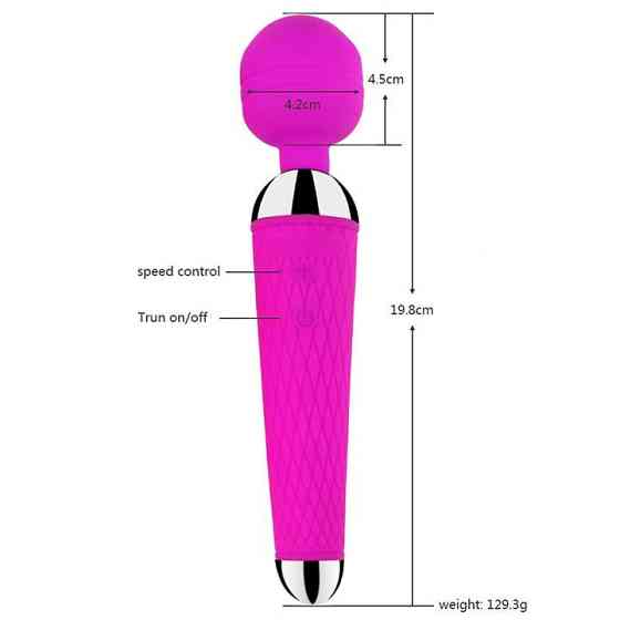 Вібратор "Чарівна паличка" USB - Фіолетовий - Вібратори Вінниця