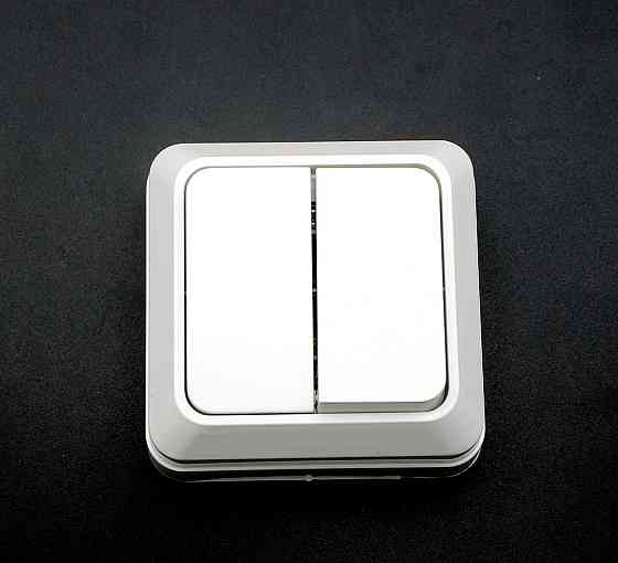 Выключатель настенный Songrui electrical накладной двойной Днепр