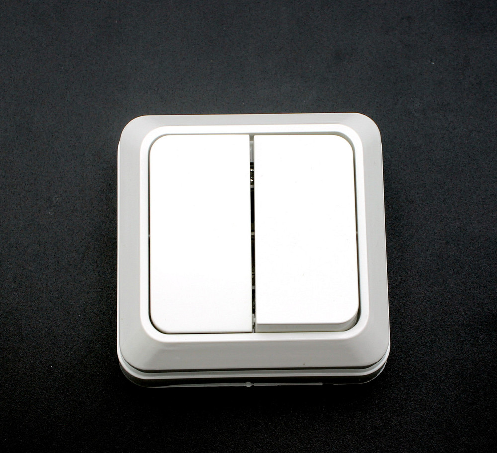 Выключатель настенный Songrui electrical накладной двойной Днепр - изображение 1