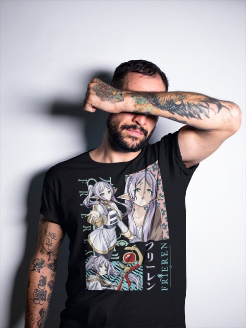 Футболка для мальчика аниме Аниме Гифтс Ферн Старк оверсайз (рост от 165 до 180 ) Черний AnimeJ0112m Днепр - изображение 3