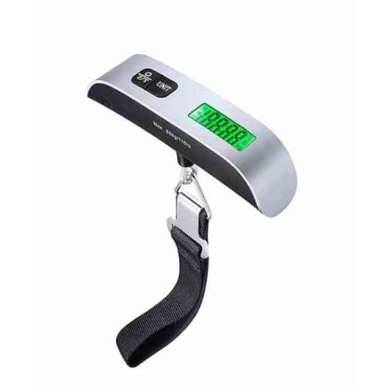 Електронний кантар Sokany SK-19035 (50 кг/10 г): ручні багажні ваги з LCD-дисплеєм, термометром та ременем Одеса