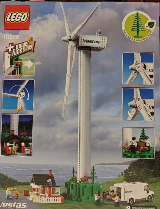 Конструктор LEGO CREATOR 10268 Вітрова турбіна Vestas (826 Деталей) Київ - фото 1
