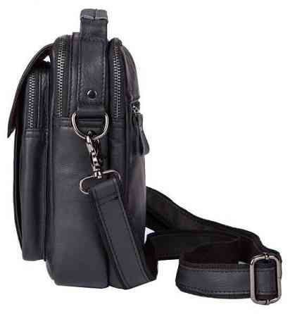 Сумка мужская кожаная Черная (Vintage) Киев