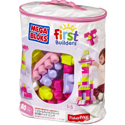 Конструктор Mega Bloks рожевий у мішку 80 деталей (DCH62) Вінниця - фото 1