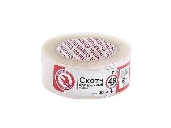 Скотч прозорий 45мм * 200м * 44мкм KT-0904 ТМ INTERTOOL Solmir Киев