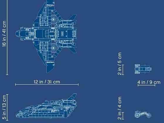 Lego Avengers 76126 Лего модернизированный квинджет Мстителей Superheroes. Киев