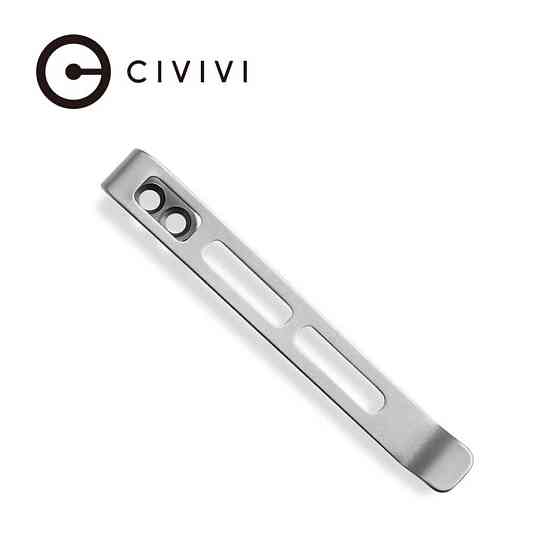 Клипса карманная стальная Civvivi без винтов CA-06B-V1 Киев
