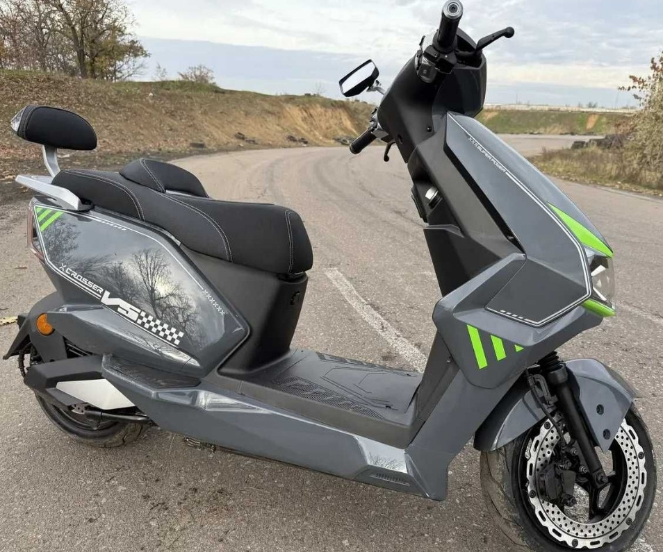 Електроскутер Crosser V-5 72V/35AH/2500W 2025-2026 - Сірий. Харків - фото 8