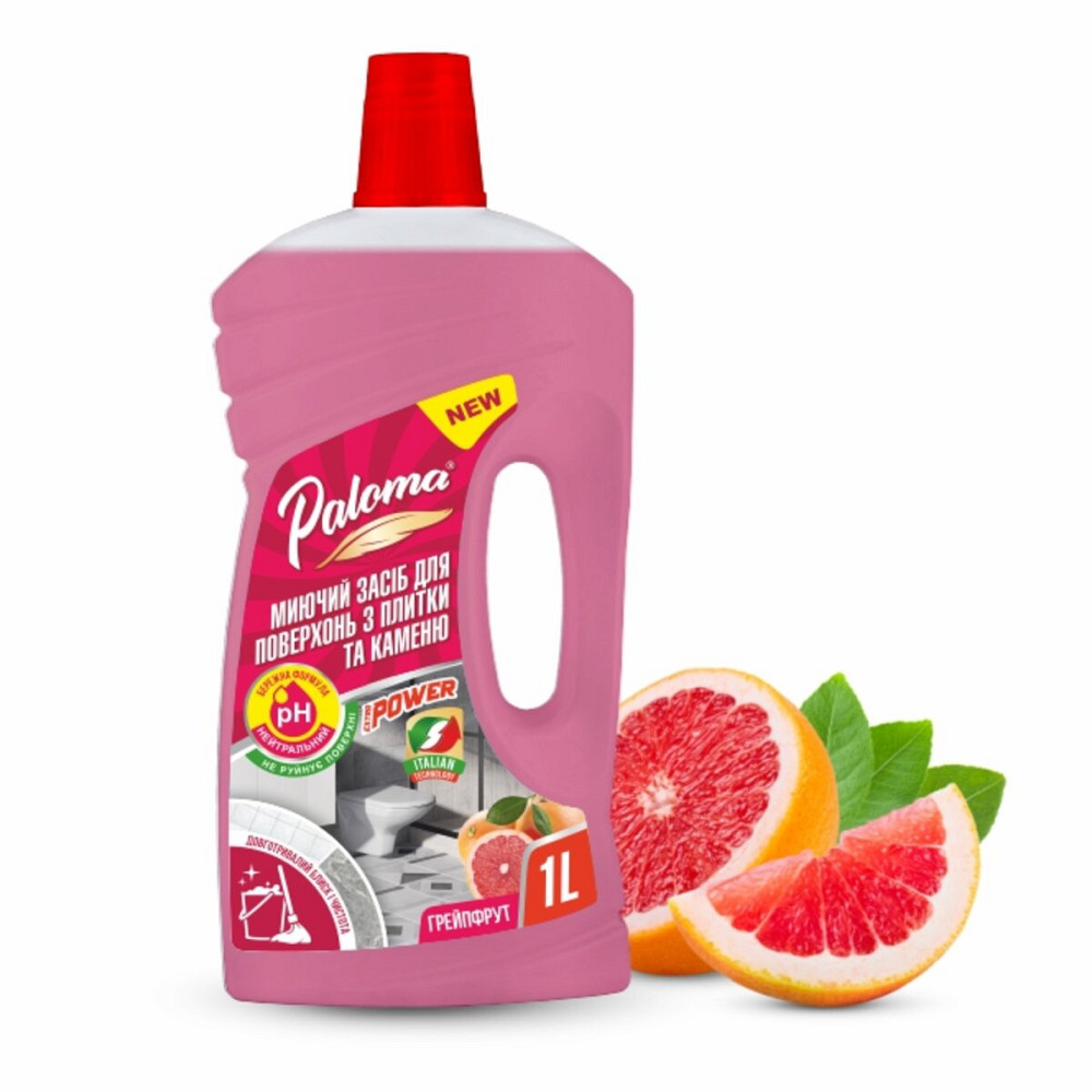 Миючий засіб для поверхонь з плитки та каменю Paloma Грейпфрут, 1000мл Київ - фото 1