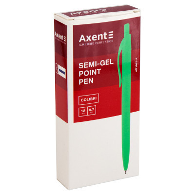 Ручка масляная Axent Сolibri автоматическая Синяя 0.7 мм (AB1062-02-A) Винница - изображение 2