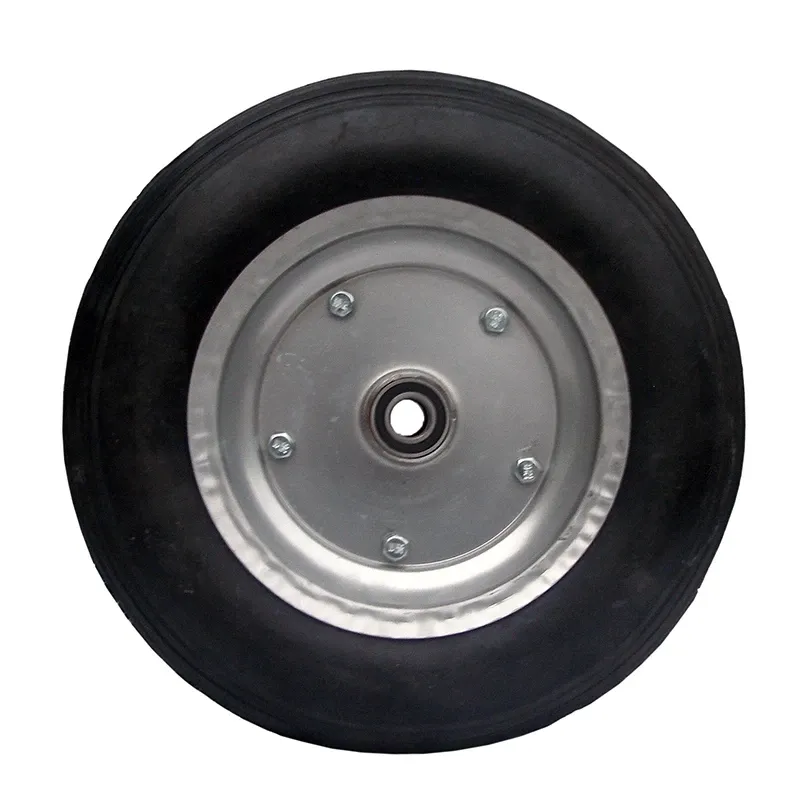 Лите колесо 380 мм для тачки – поліуретанове суцільне колесо безкамерне Харків - фото 1