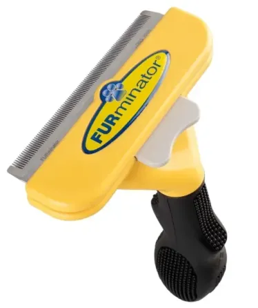 Фурминатор для длинношерстных собак и кошек с кнопкой Furminator Short Hair Large 10 см Коломия