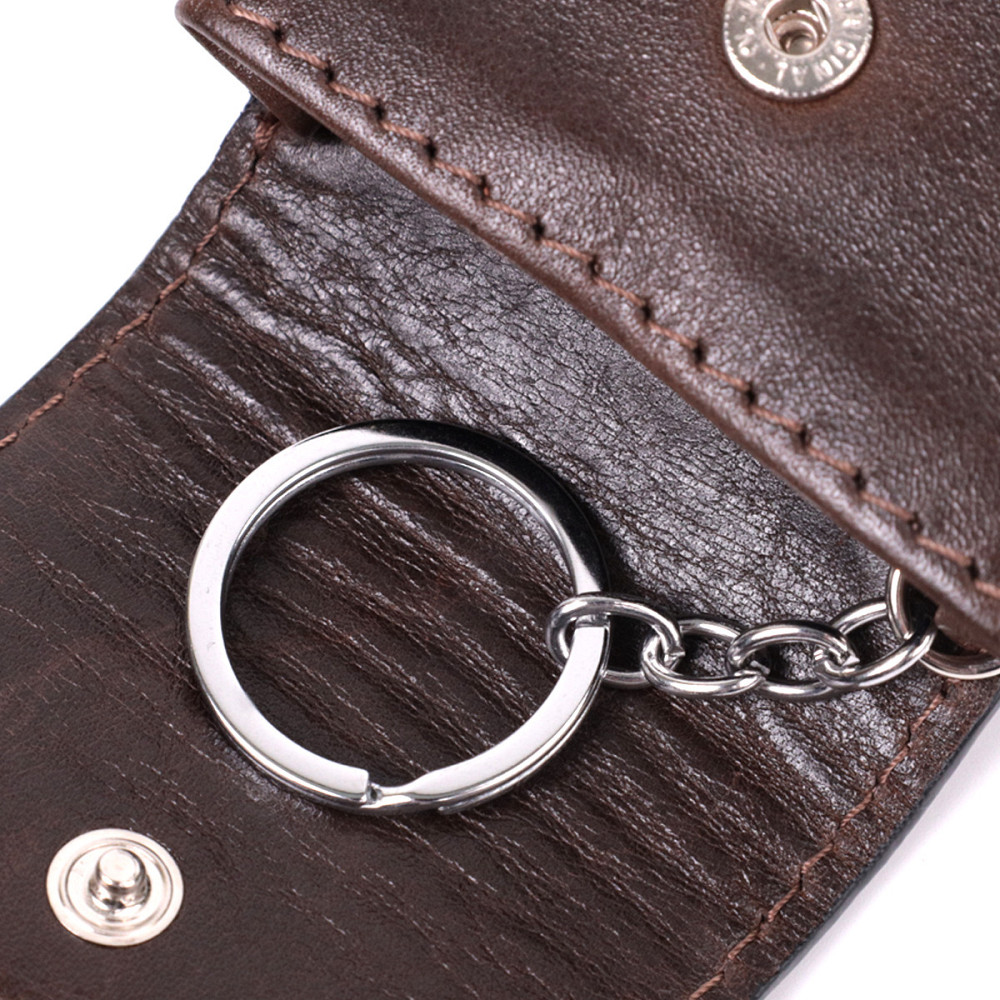 Оригинальная ключница в виде футляра из натуральной кожи Коричневый (GRANDE PELLE) Киев - изображение 2