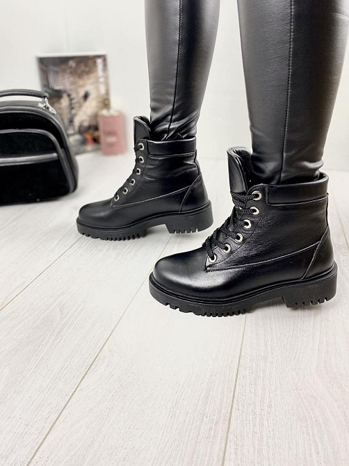 Черевики жіночі ARLEN чорні натуральна шкіра зима 37р. (2831) Коломыя - изображение 3