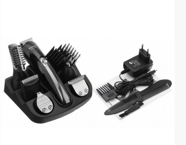 Машинка для стрижки Бритва Триммер Kemei KM-600 11 в 1 Стайлер с подставкой Винница - изображение 9