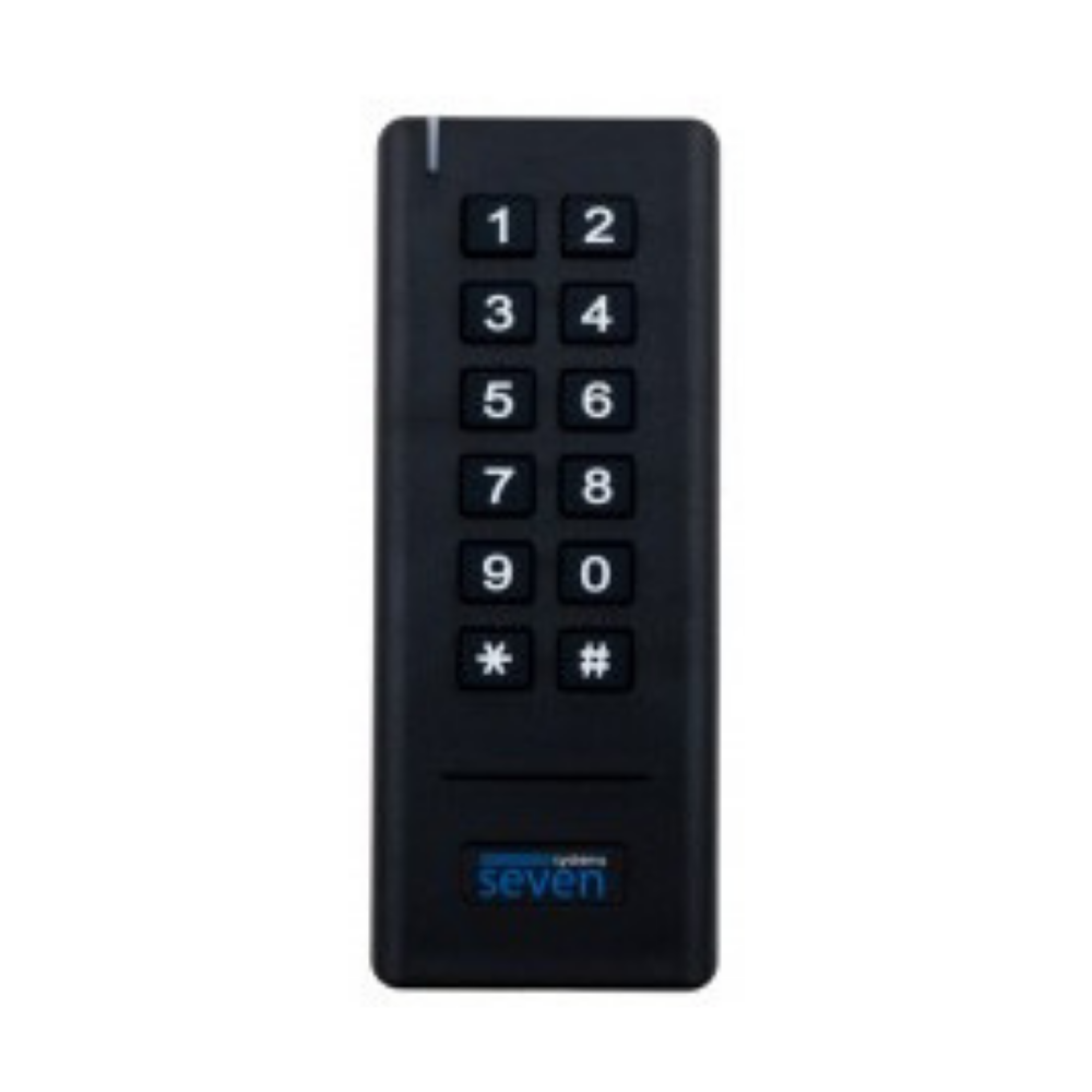 Бездротова клавіатура з вбудованим зчитувачем SEVEN LOCK SK-7712b Київ - фото 2