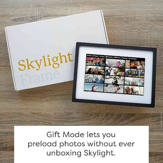 Цифровая фоторамка Skylight 10” с сенсорным дисплеем, Wi-Fi, память 8 ГБ до 8000 фото, IPS 1280x800, Киев