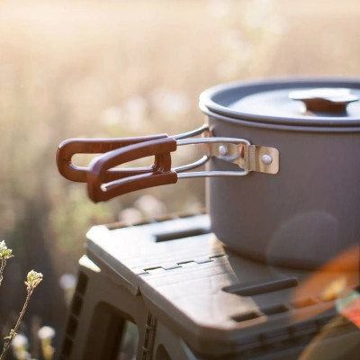 Котел туристический Tribe Pot 1,9 л Alu алюмінієвий (T-FH-0014-grey) Винница - изображение 7