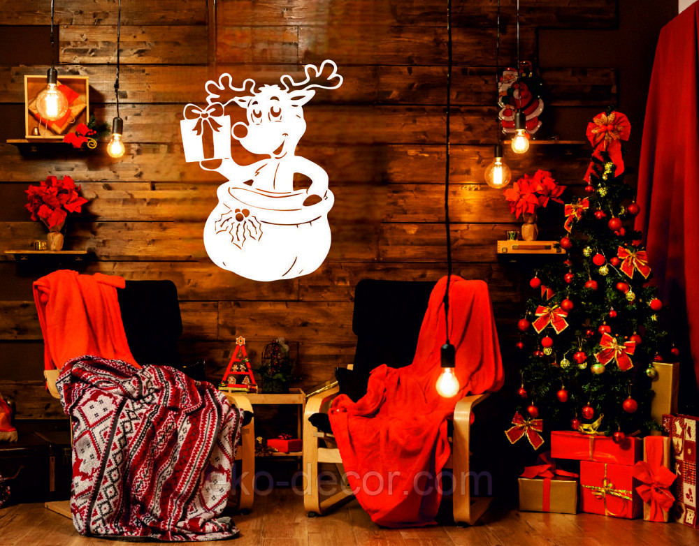 Декоративное настенное Панно «Новый год», Декор на стену 110*80 см Киев - изображение 2