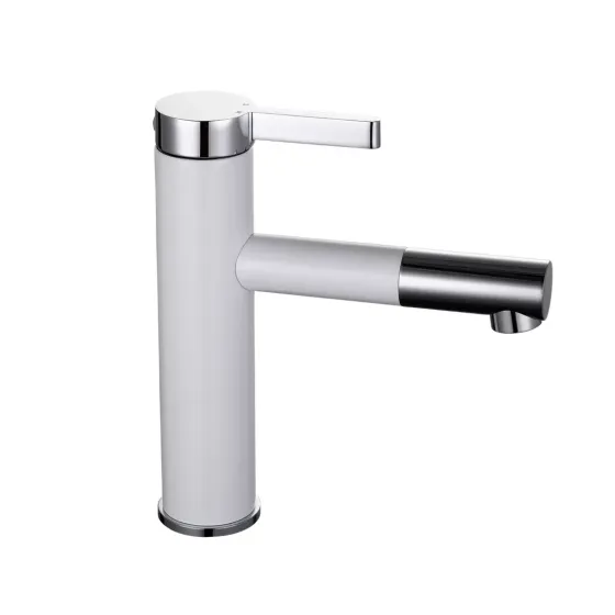 Смеситель для умывальника Frap F1052-14 высокий, белый/хром Киев