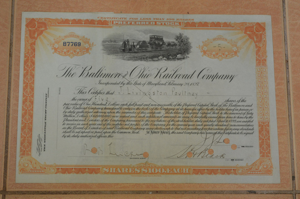 Акция. США. 1827 год №7769 (Б-4) Полтава - изображение 1