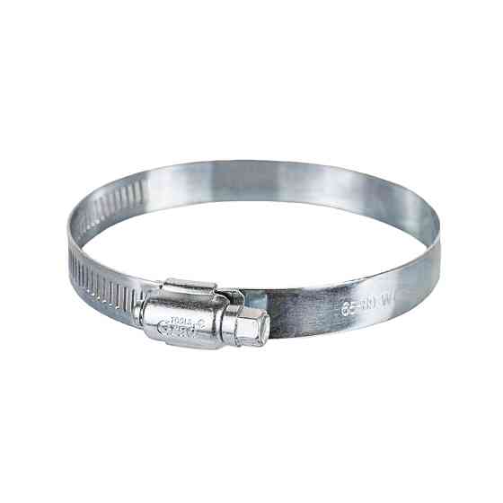 Хомут червячный оцинкованный 12.7мм D65-89мм 10шт GRAD (2511485) Киев