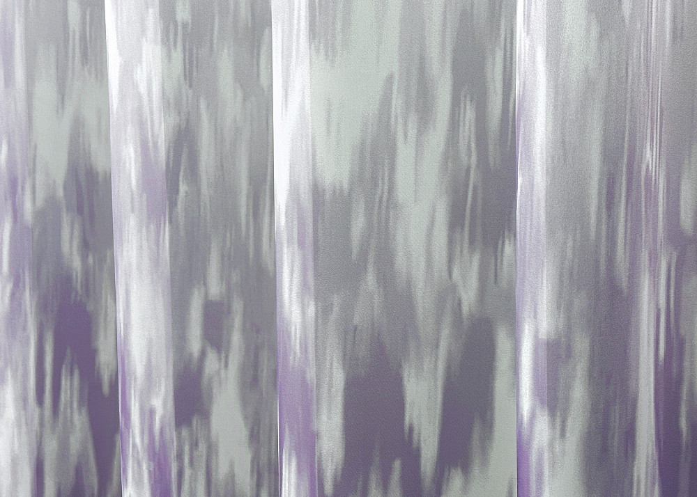 Тюль шифоновая с принтом цвет сиреневый с белым 1760т Киев - изображение 3