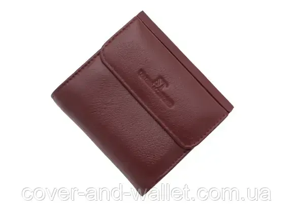 Маленький женский бумажник из натуральной кожи бордового цвета ST 209 Киев - изображение 9