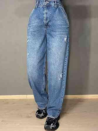 Джинсы женские It’s Basic 2952-10S5 skater baggy бананы рваные синие, синий, 38, 38, 81 см, 110 см Киев