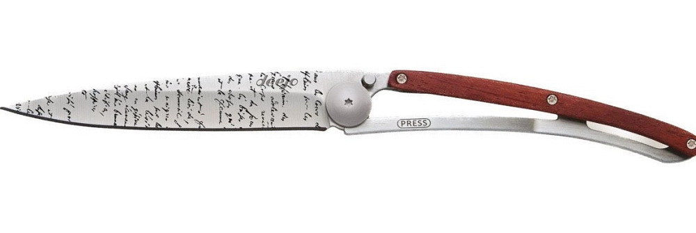 Универсальный Складной Нож с лазерной гравировкой Рукопись Deejo 