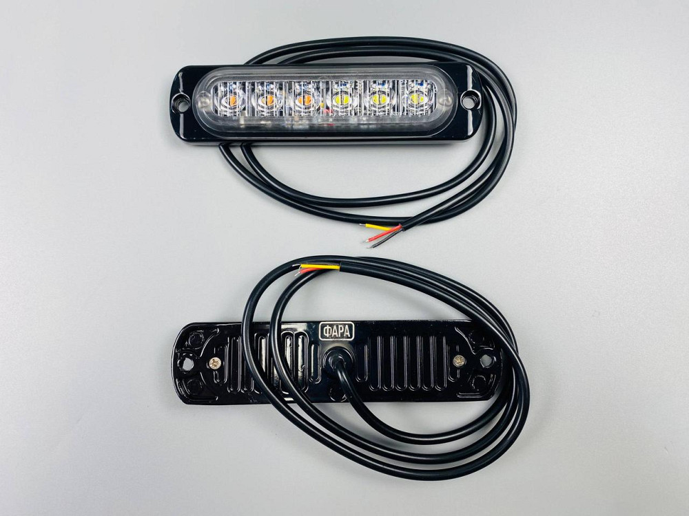Стробоскоп автомобільний, Аварійні попереджувальні вогні для транспортних засобів LED 12В/24В (6 Led діодів) Мукачево - фото 9