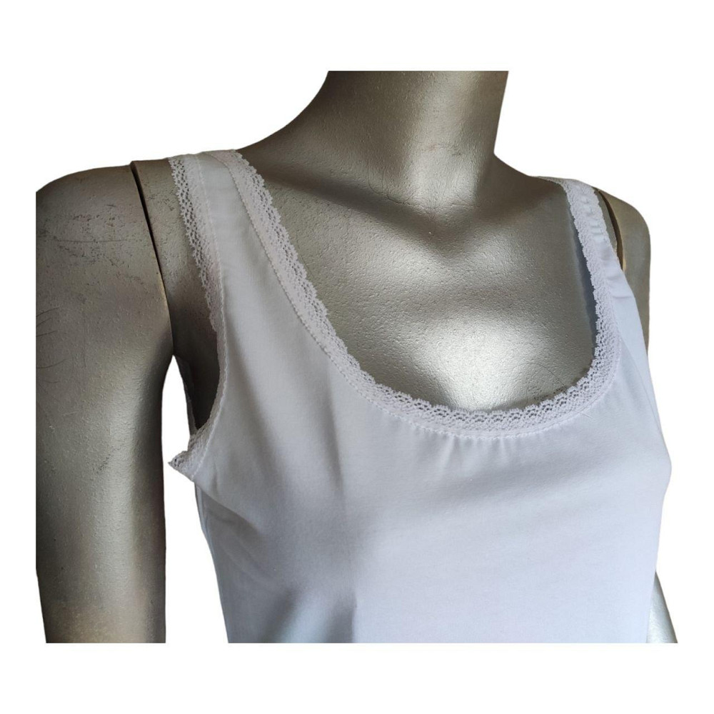 Женская майка р. 52 “Белая свежесть” - белая Киев - изображение 2