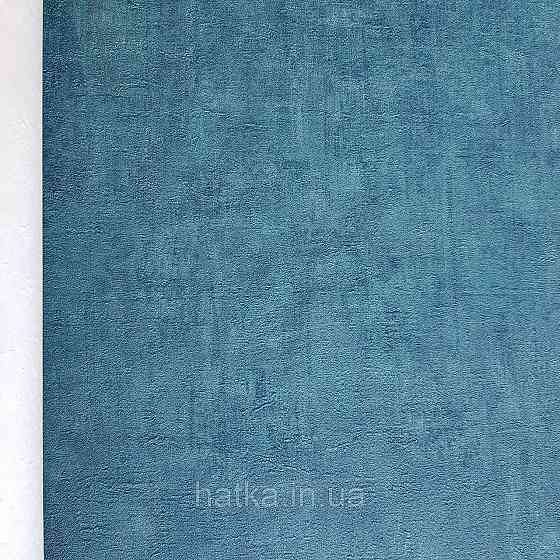 Шпалери вінілові на флізелін Rasch Factory 0.53х10,05 під штукатурку під бетон структурні сині бірюза 429275 Київ