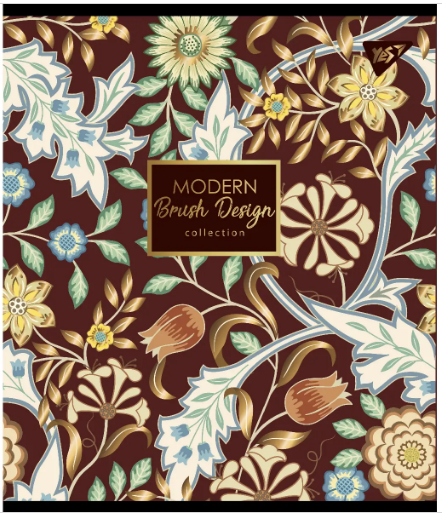 Зошит для записів А5/48 лін. "YES" "Modern" мат. ВДЛ+ УФ-виб+Pantone Gold 766890, шт Київ - фото 1