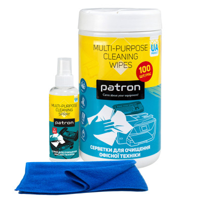 Универсальный чистящий набор Patron Spray f/tech100ml F3-009 +wipesF3-028 +microfi (CS-PN-BUNDL-14) Винница - изображение 1