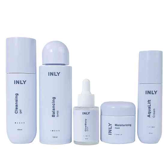 Набор Bloom Комплексная система ухода из пяти продуктов для сияющей и упругой кожи INLY Киев