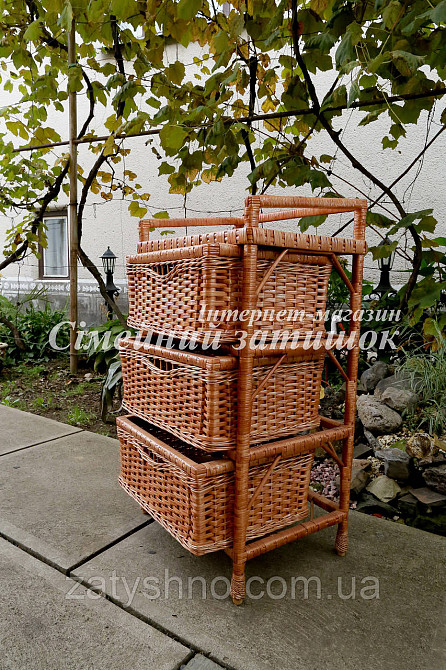 Комод из лозы на 3 шухляды Киев - изображение 7