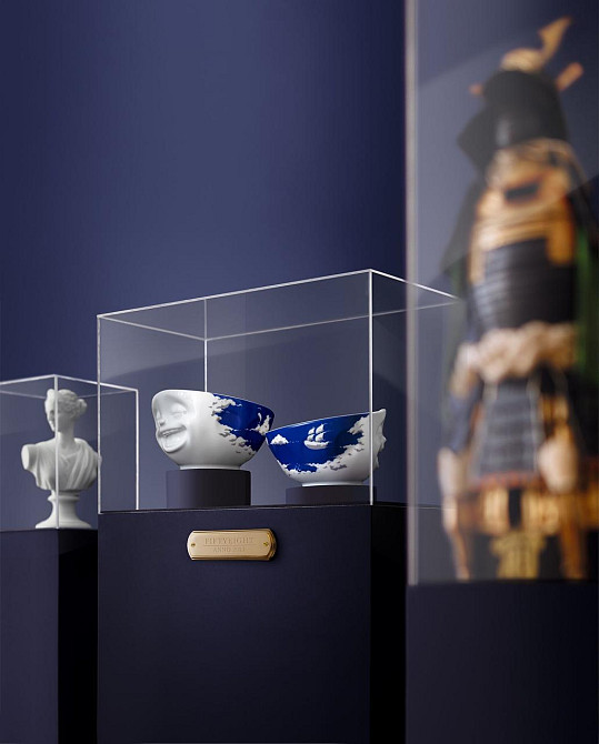 Піала Tassen Сміхотерапія (500 мл) порцеляна (Білий із синім декором) Київ - фото 7