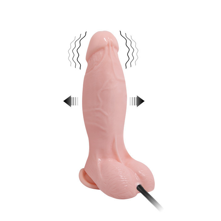 Реалістичний вібратор - Inflatable Vibrating Dildo Flesh Sex Aura Київ - фото 4