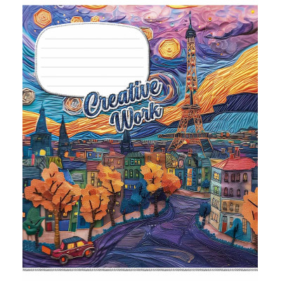Тетрадь Школярик Creative work 18 листов клетка (018-3537K) Винница - изображение 4