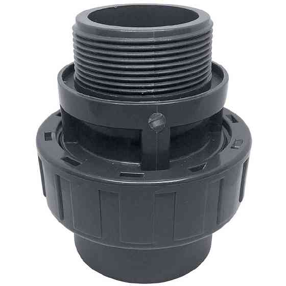 Муфта ПВХ Era UU00250 розбірна із зовнішньою різьбою, d50х1-1/2