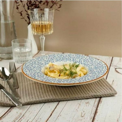 Тарелка By Bone серія "Tinta" Edera для пасти з прямим бортом 25 см (TN-EA-GT-25-CK) Винница - изображение 2