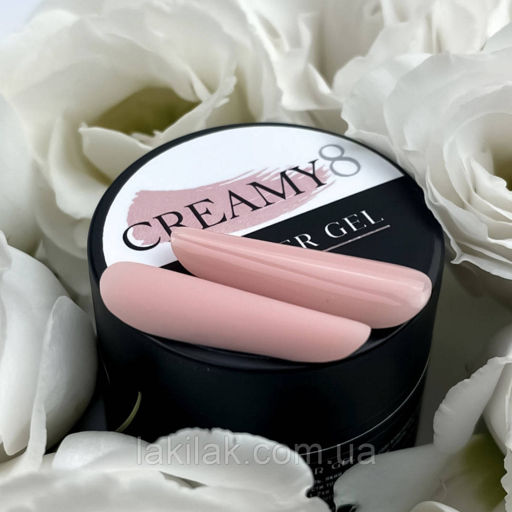 Гель для нарощення нігтів Crooz Creamy gel 08 (світло-пудровий) 30мл Херсон - фото 1