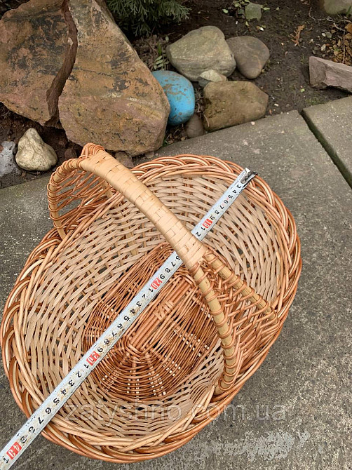 Плетений кошик з лози великий, місткий Київ - фото 5